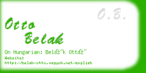 otto belak business card